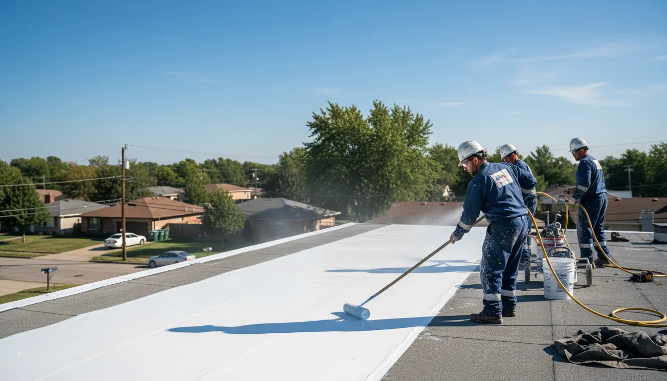 Commercial roof coating in Castalia, NC near me